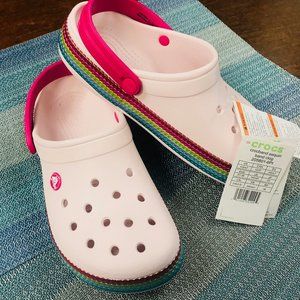 Pink CROCS shoes